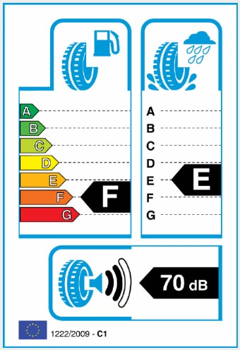 Label - Continental eContact 70T 135/70 R15